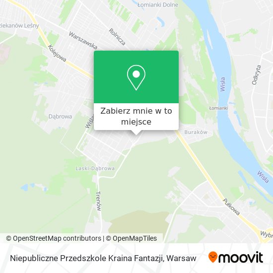 Mapa Niepubliczne Przedszkole Kraina Fantazji