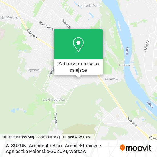 Mapa A. SUZUKI Architects Biuro Architektoniczne Agnieszka Polańska-SUZUKI