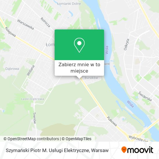 Mapa Szymański Piotr M. Usługi Elektryczne