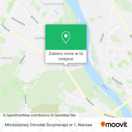 Mapa Młodzieżowy Ośrodek Socjoterapii nr 1