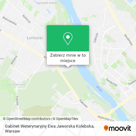 Mapa Gabinet Weterynaryjny Ewa Jaworska Kolebska