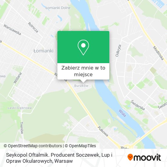 Mapa Seykopol Oftalmik. Producent Soczewek, Lup i Opraw Okularowych