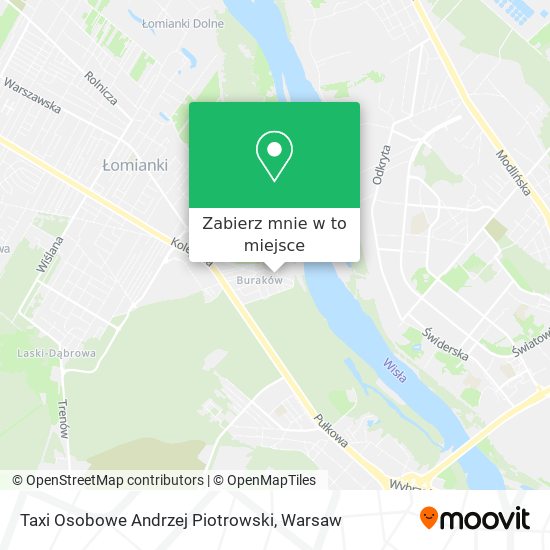 Mapa Taxi Osobowe Andrzej Piotrowski