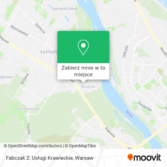 Mapa Fabczak Z. Usługi Krawieckie