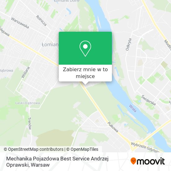 Mapa Mechanika Pojazdowa Best Service Andrzej Oprawski