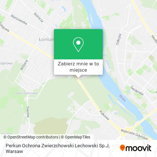 Mapa Perkun Ochrona Zwierzchowski Lechowski Sp.J