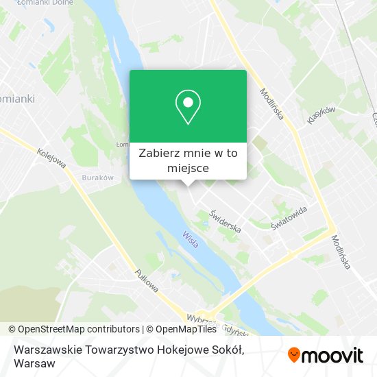 Mapa Warszawskie Towarzystwo Hokejowe Sokół