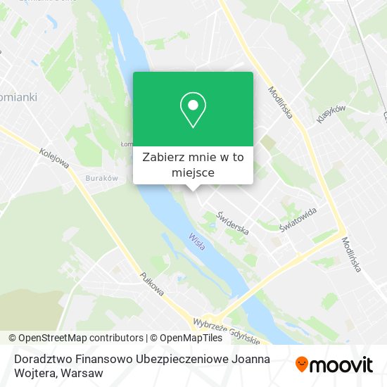 Mapa Doradztwo Finansowo Ubezpieczeniowe Joanna Wojtera