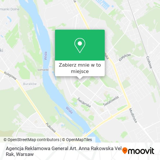 Mapa Agencja Reklamowa General Art. Anna Rakowska Vel Rak