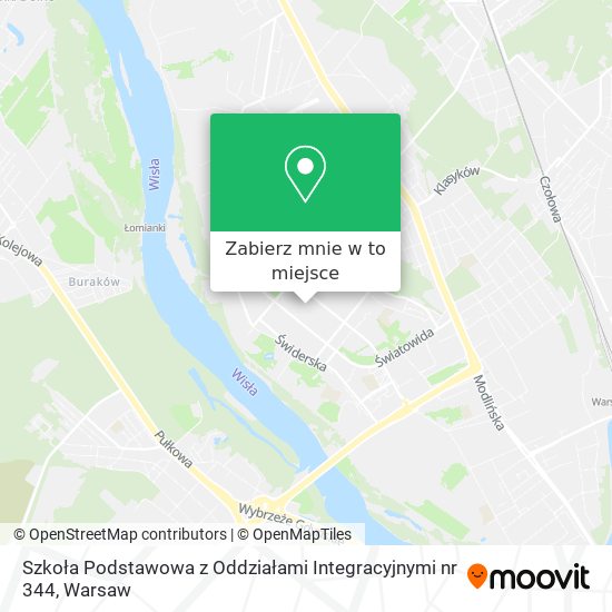 Mapa Szkoła Podstawowa z Oddziałami Integracyjnymi nr 344