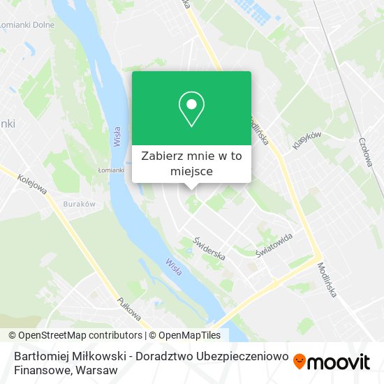 Mapa Bartłomiej Miłkowski - Doradztwo Ubezpieczeniowo Finansowe