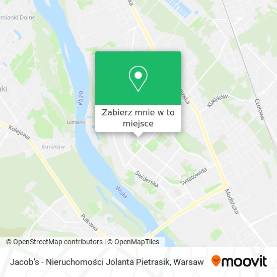 Mapa Jacob's - Nieruchomości Jolanta Pietrasik