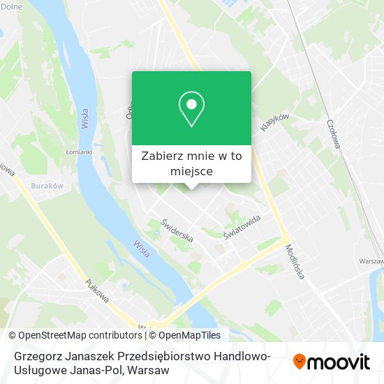 Mapa Grzegorz Janaszek Przedsiębiorstwo Handlowo-Usługowe Janas-Pol