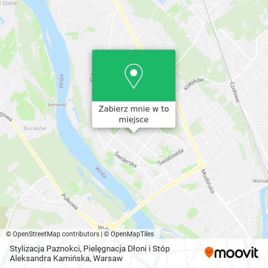 Mapa Stylizacja Paznokci, Pielęgnacja Dłoni i Stóp Aleksandra Kamińska