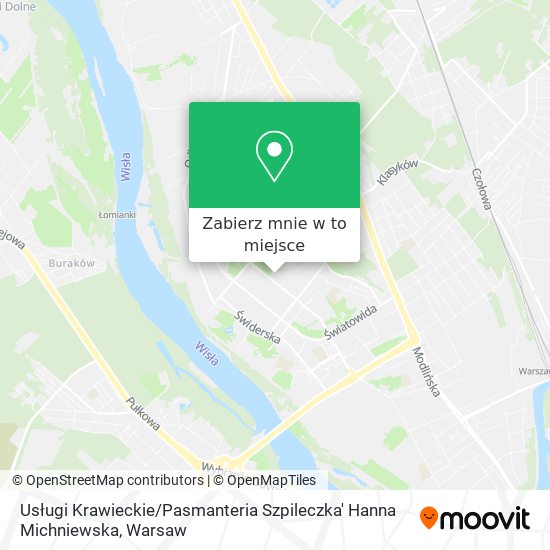 Mapa Usługi Krawieckie / Pasmanteria Szpileczka' Hanna Michniewska