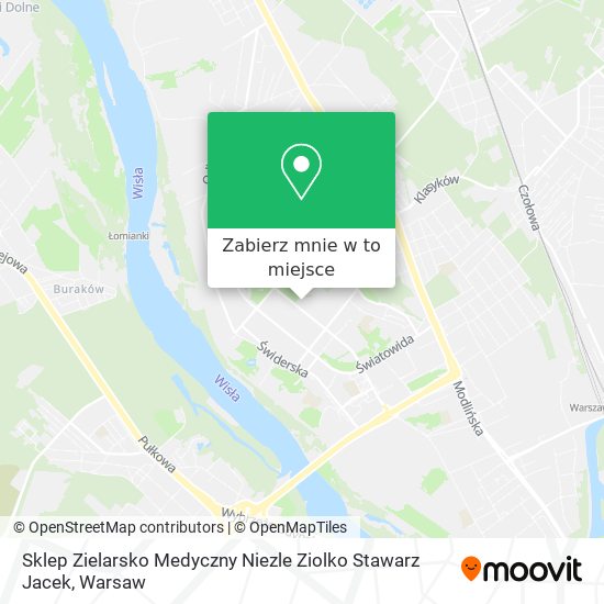 Mapa Sklep Zielarsko Medyczny Niezle Ziolko Stawarz Jacek