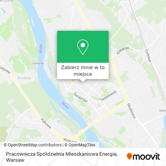 Mapa Pracownicza Spółdzielnia Mieszkaniowa Energia