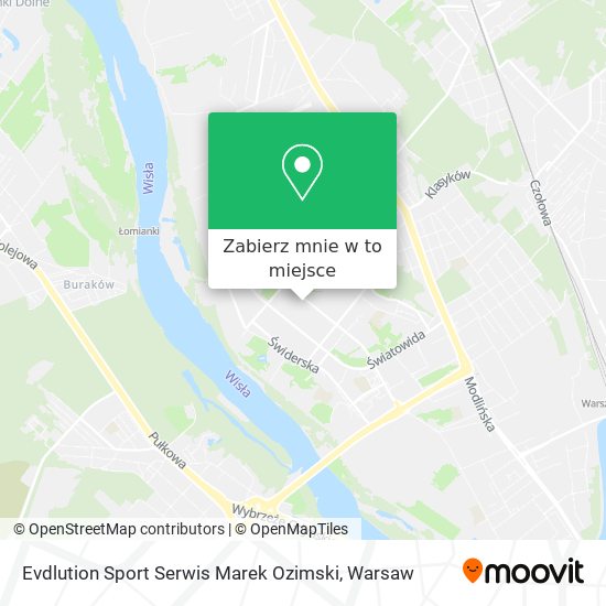 Mapa Evdlution Sport Serwis Marek Ozimski