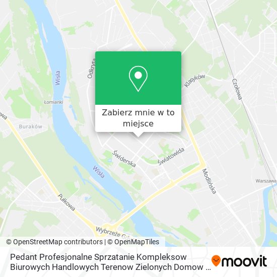 Mapa Pedant Profesjonalne Sprzatanie Kompleksow Biurowych Handlowych Terenow Zielonych Domow i Mieszkan