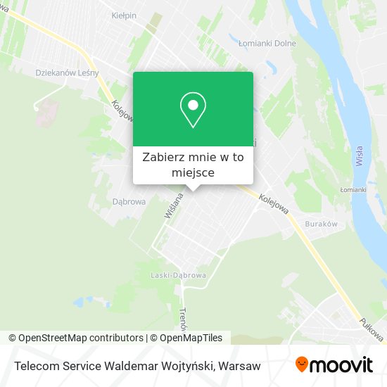 Mapa Telecom Service Waldemar Wojtyński