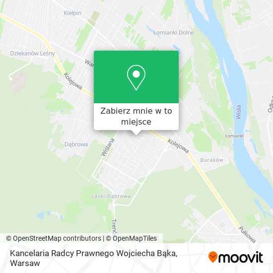 Mapa Kancelaria Radcy Prawnego Wojciecha Bąka