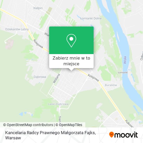 Mapa Kancelaria Radcy Prawnego Małgorzata Fajks