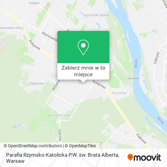 Mapa Parafia Rzymsko-Katolicka P.W. św. Brata Alberta