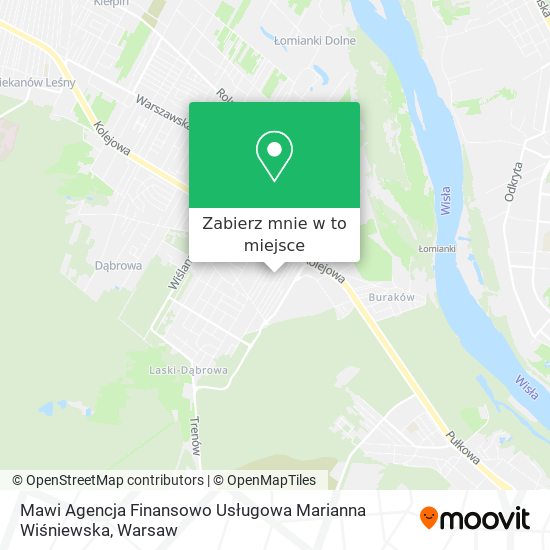 Mapa Mawi Agencja Finansowo Usługowa Marianna Wiśniewska