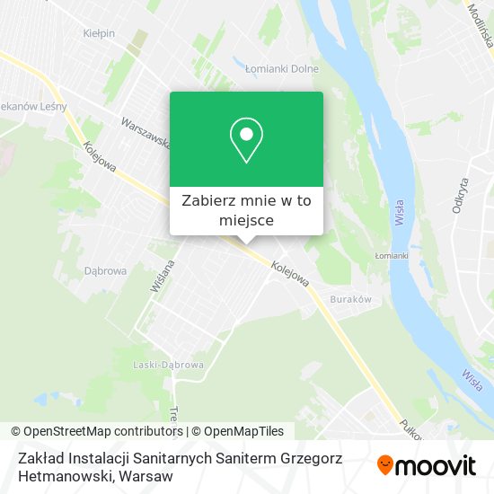 Mapa Zakład Instalacji Sanitarnych Saniterm Grzegorz Hetmanowski