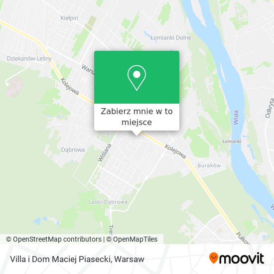 Mapa Villa i Dom Maciej Piasecki