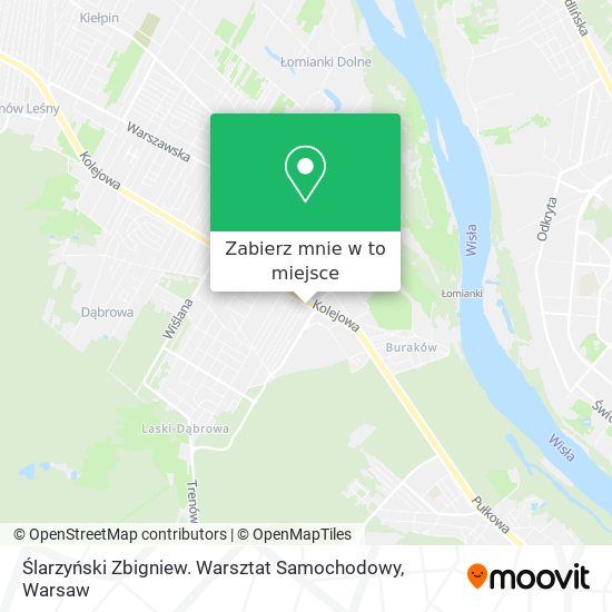 Mapa Ślarzyński Zbigniew. Warsztat Samochodowy