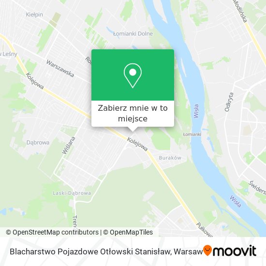 Mapa Blacharstwo Pojazdowe Otłowski Stanisław