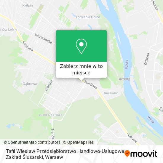 Mapa Tafil Wiesław Przedsiębiorstwo Handlowo-Usługowe Zakład Ślusarski