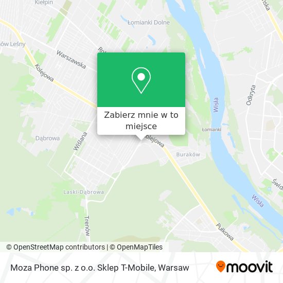 Mapa Moza Phone sp. z o.o. Sklep T-Mobile