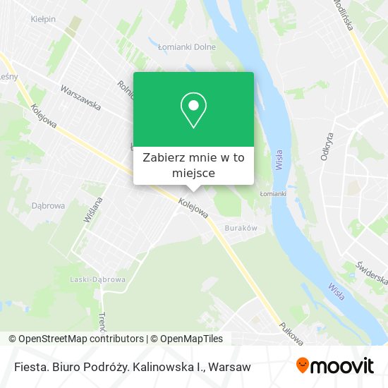 Mapa Fiesta. Biuro Podróży. Kalinowska I.