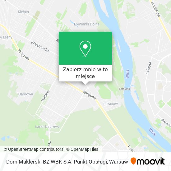 Mapa Dom Maklerski BZ WBK S.A. Punkt Obsługi