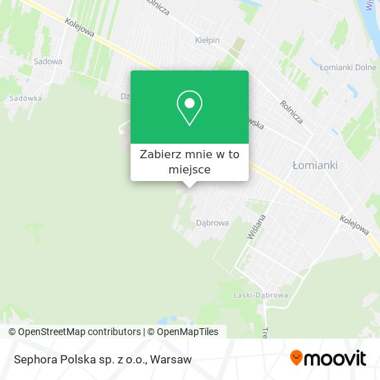 Mapa Sephora Polska sp. z o.o.