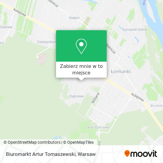 Mapa Biuromarkt Artur Tomaszewski