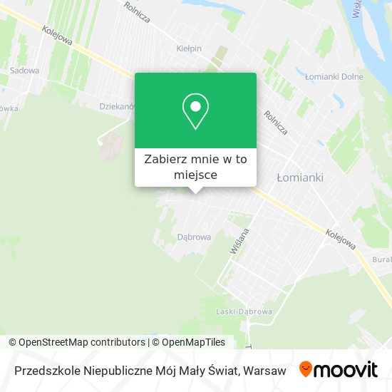 Mapa Przedszkole Niepubliczne Mój Mały Świat