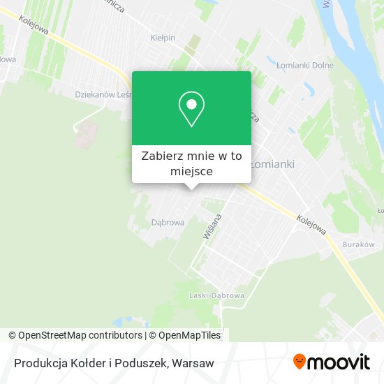 Mapa Produkcja Kołder i Poduszek