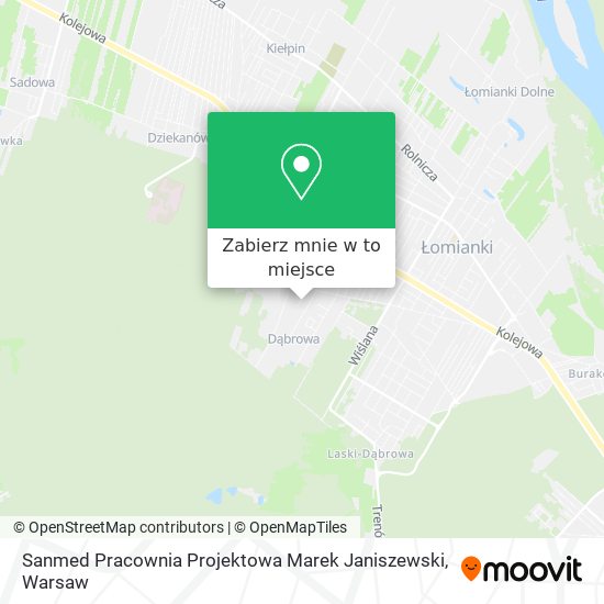 Mapa Sanmed Pracownia Projektowa Marek Janiszewski