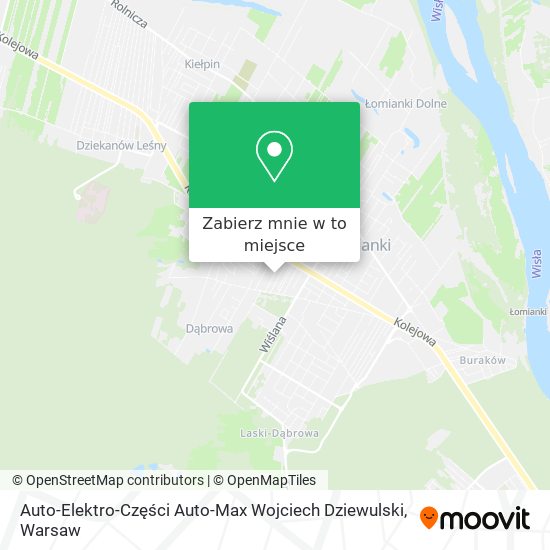 Mapa Auto-Elektro-Części Auto-Max Wojciech Dziewulski