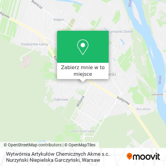 Mapa Wytwórnia Artykułów Chemicznych Akme s.c. Nurzyński Niepielska Garczyński