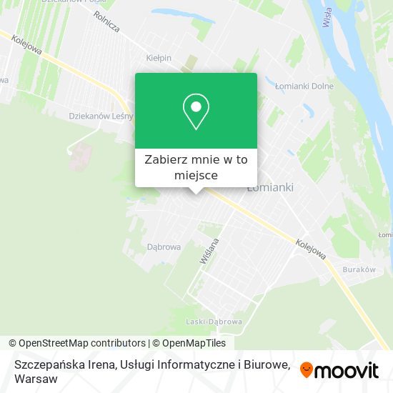 Mapa Szczepańska Irena, Usługi Informatyczne i Biurowe