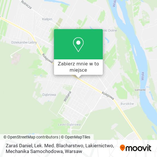 Mapa Zaraś Daniel, Lek. Med. Blacharstwo, Lakiernictwo, Mechanika Samochodowa