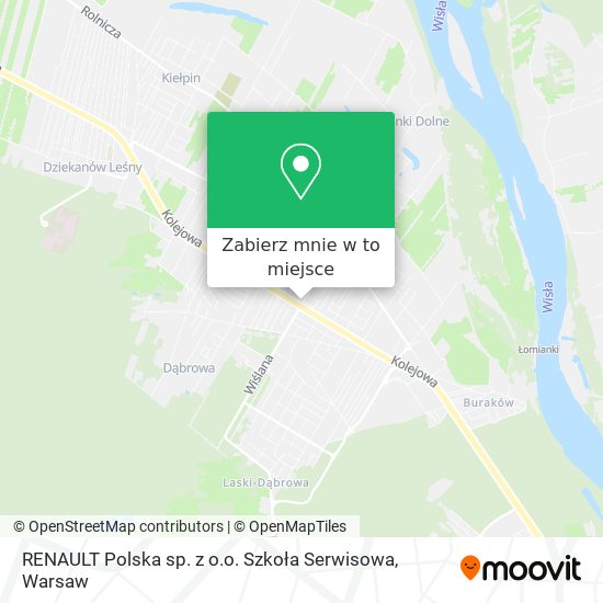 Mapa RENAULT Polska sp. z o.o. Szkoła Serwisowa