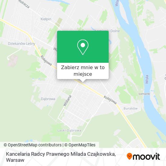 Mapa Kancelaria Radcy Prawnego Milada Czajkowska