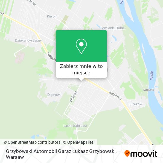 Mapa Grzybowski Automobil Garaż Łukasz Grzybowski