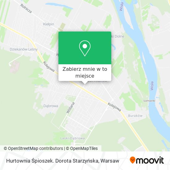 Mapa Hurtownia Śpioszek. Dorota Starzyńska