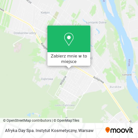 Mapa Afryka Day Spa. Instytut Kosmetyczny